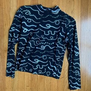 Snake mock neck. Organic cotton, sustainable